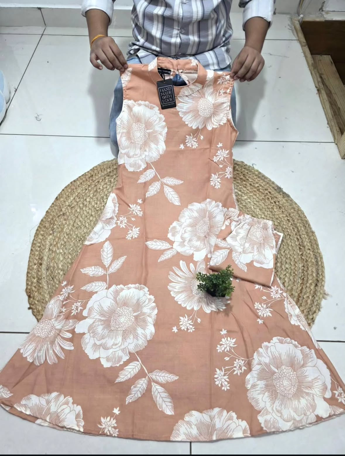 Floral kurti suit
