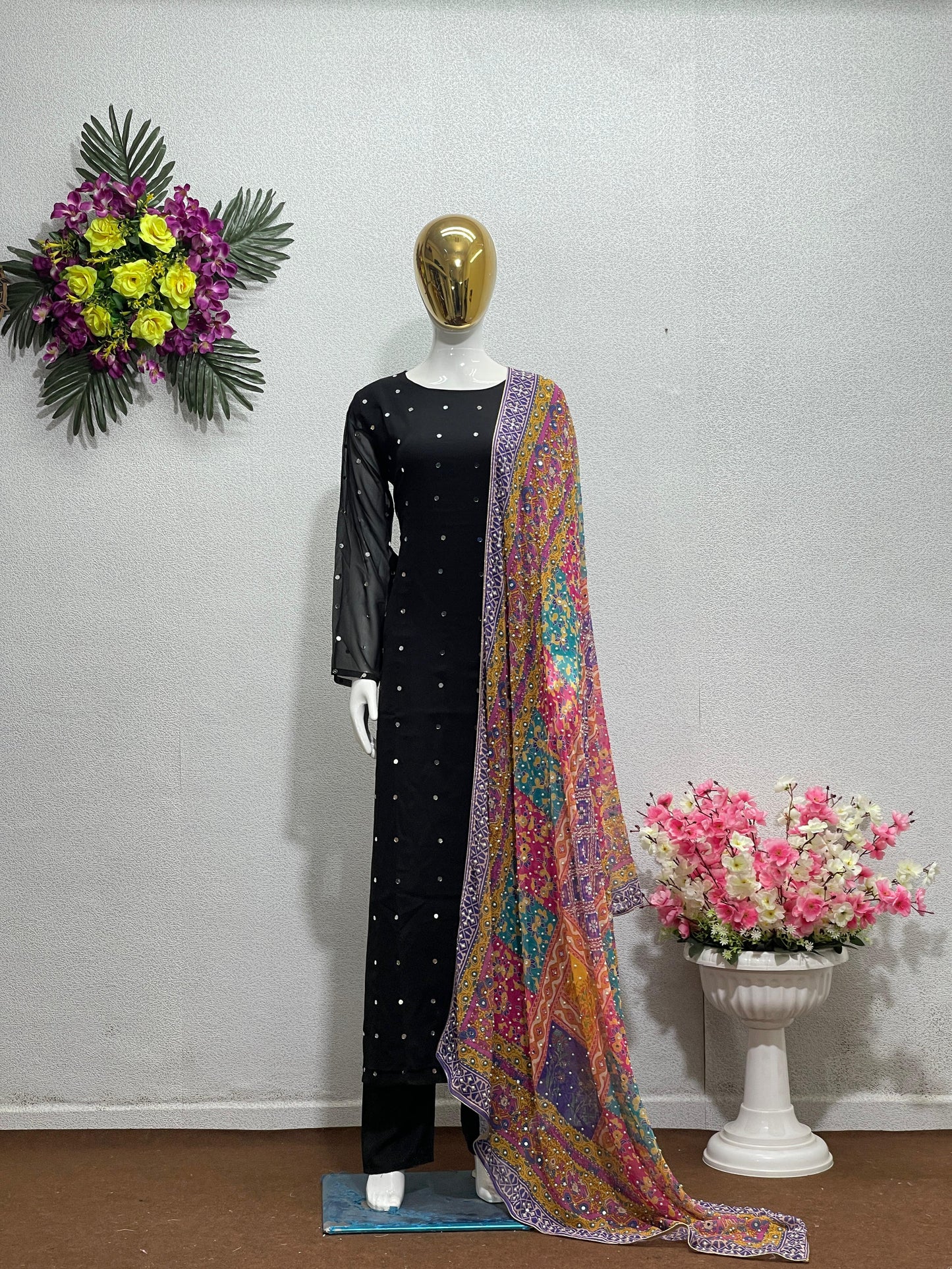 Mirror work suit