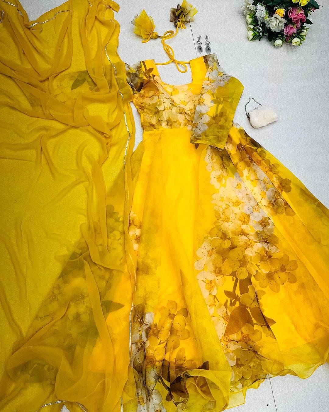 Floral Anarkali