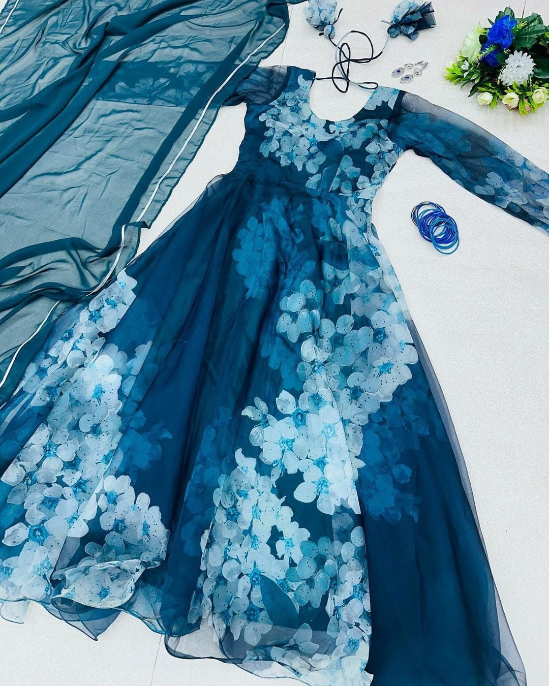 Floral Anarkali