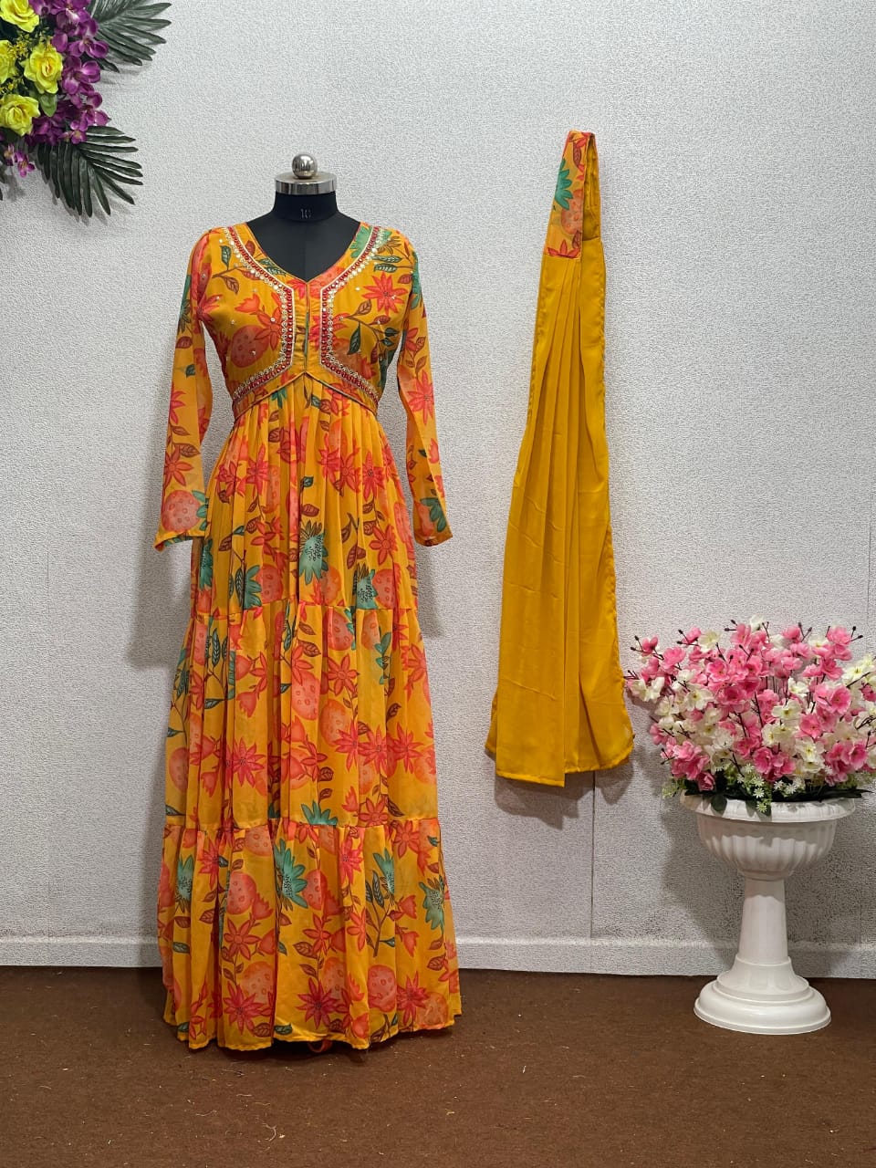 Floral Anarkali