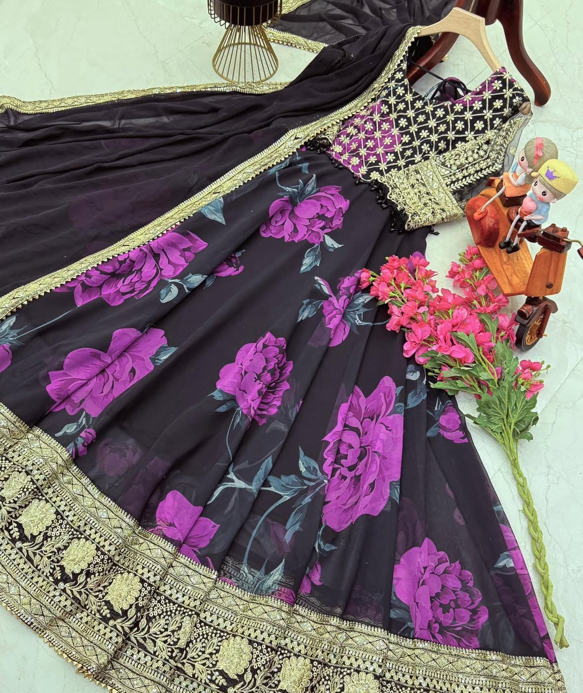 Floral Anarkali