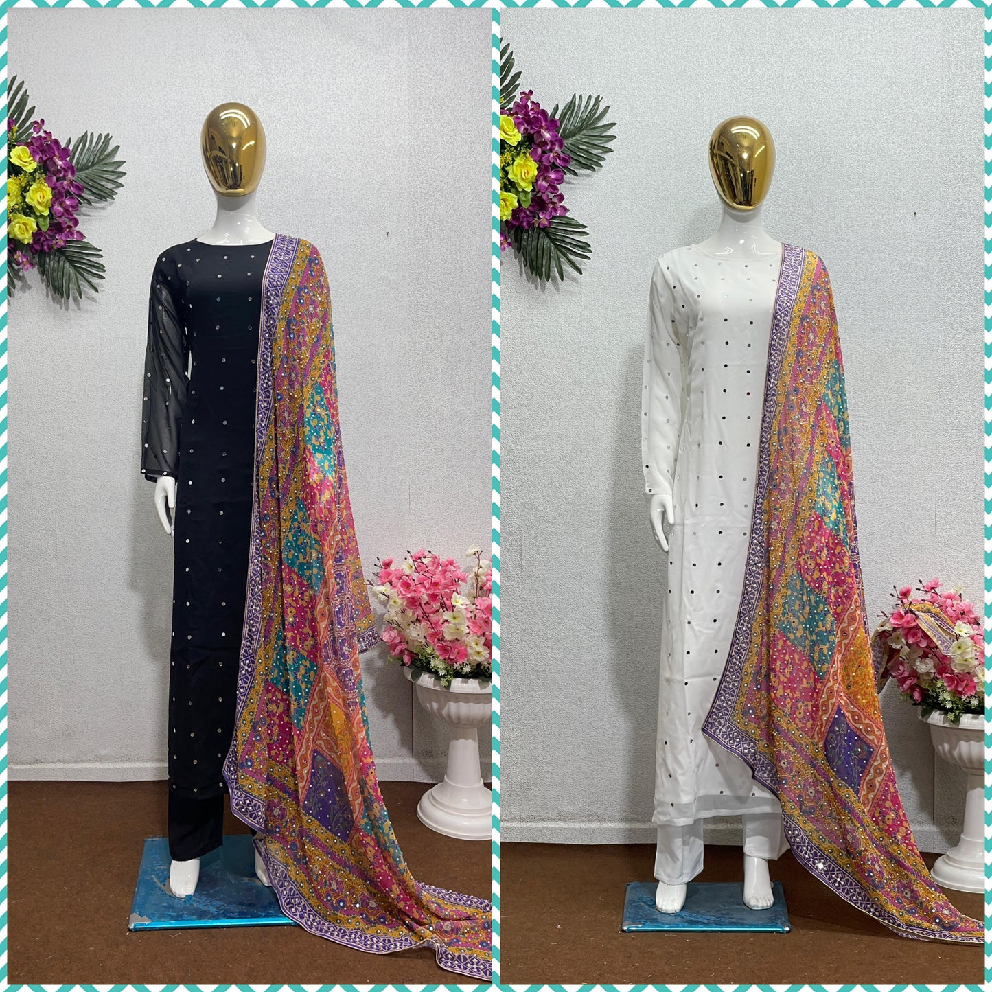 Mirror work suit