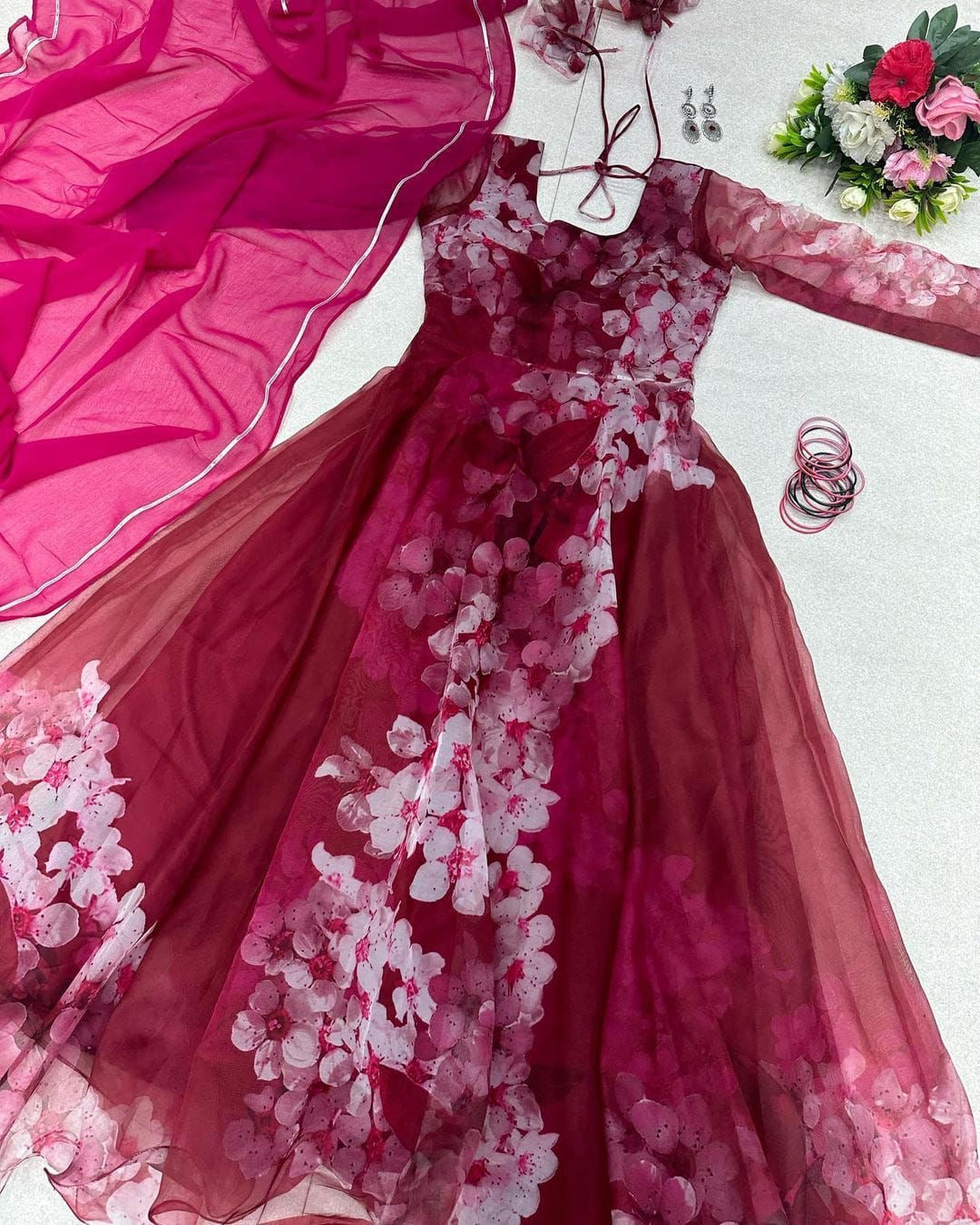 Floral Anarkali