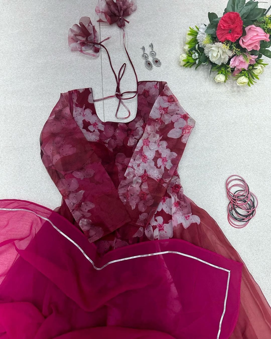 Floral Anarkali