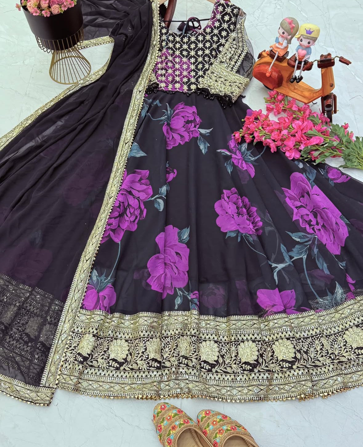 Floral Anarkali