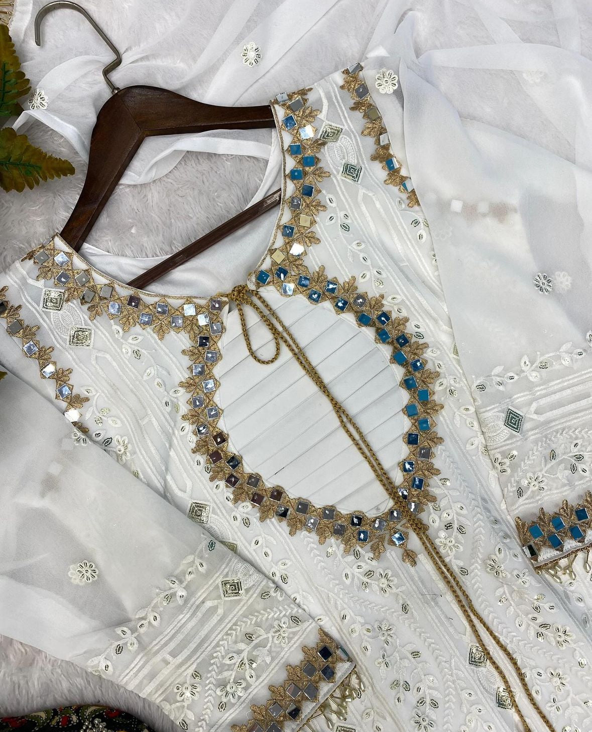 Mirror work suit