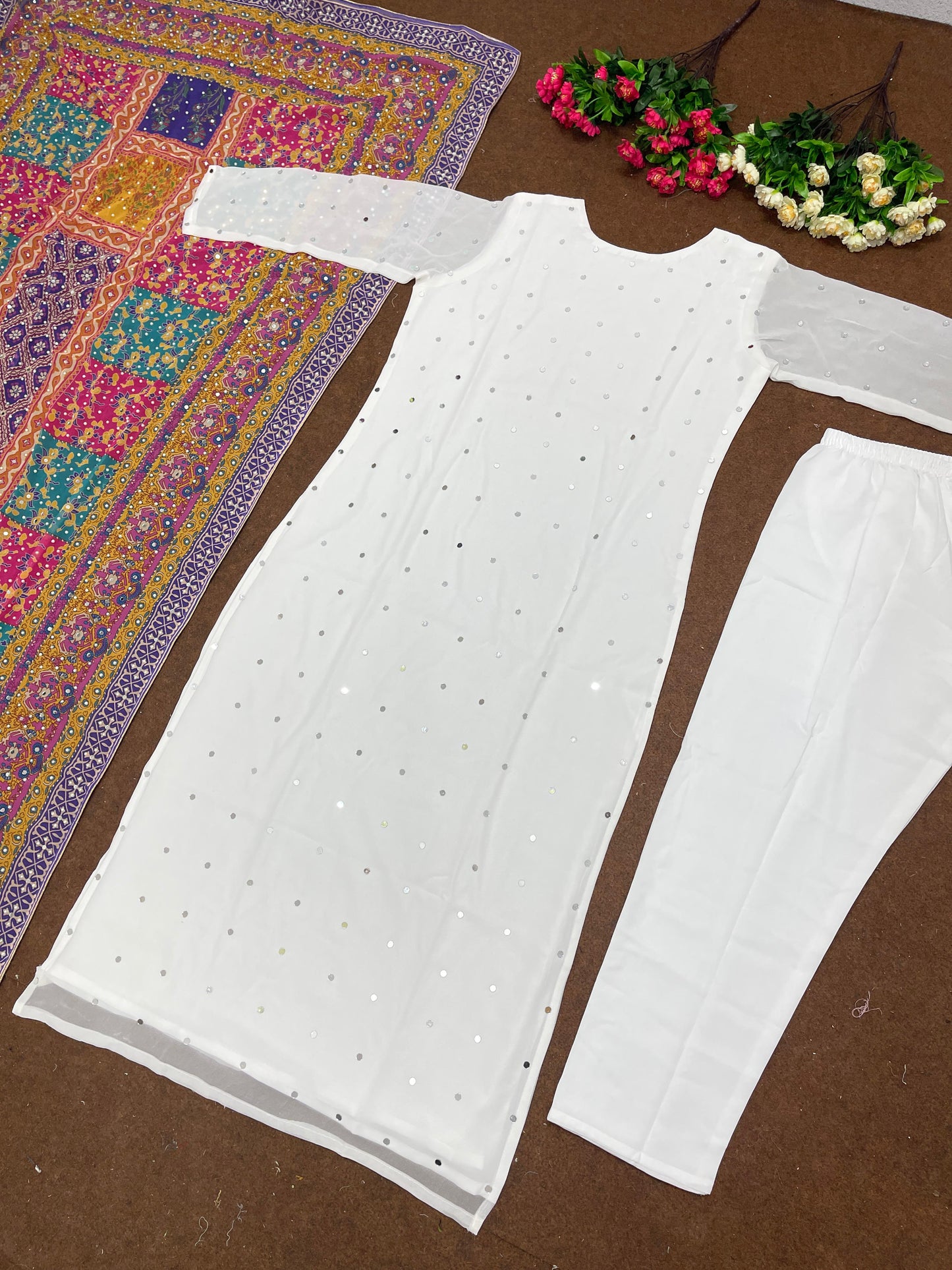 Mirror work suit