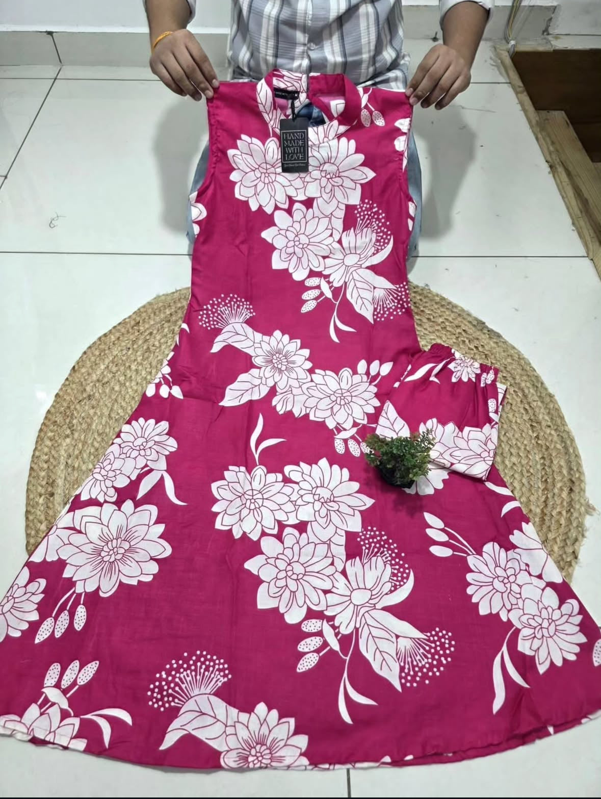 Floral kurti suit