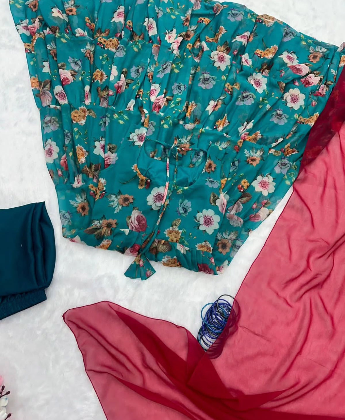 Floral anarkali