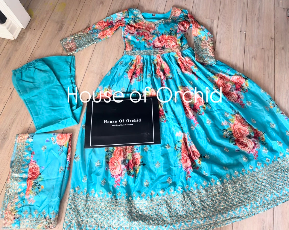 Floral Anarkali