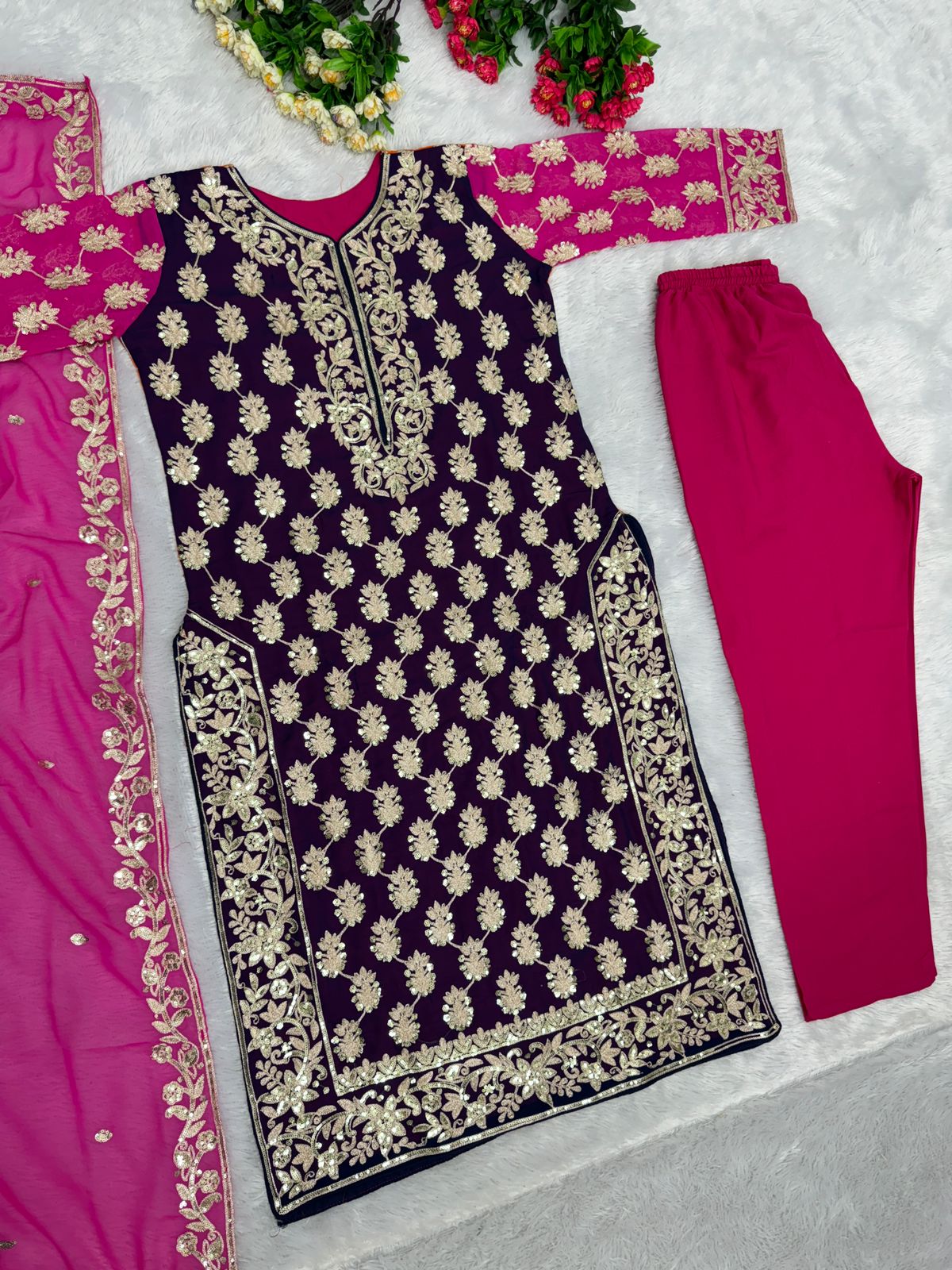 Georgette suit