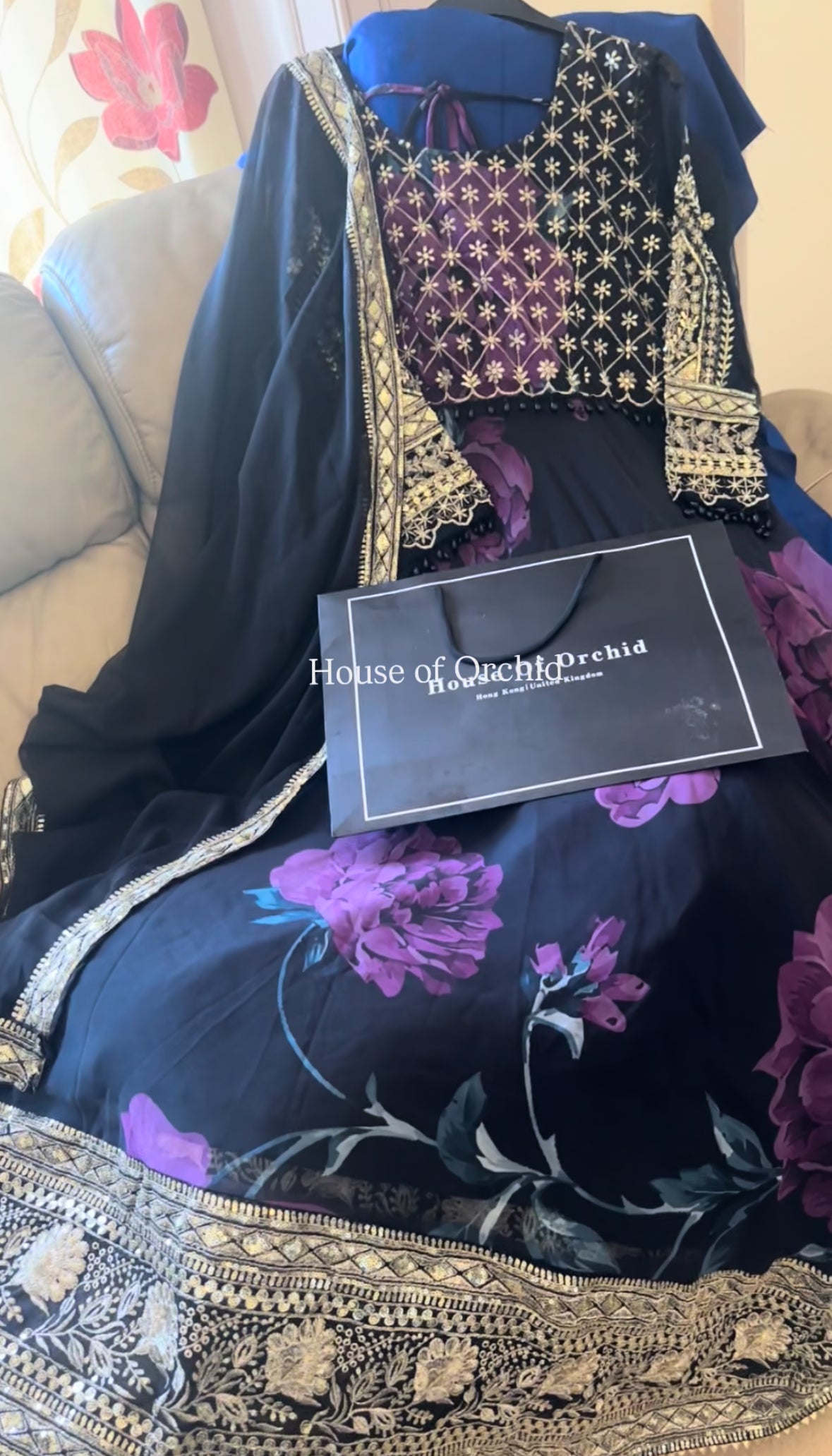 Floral Anarkali (sample sale)
