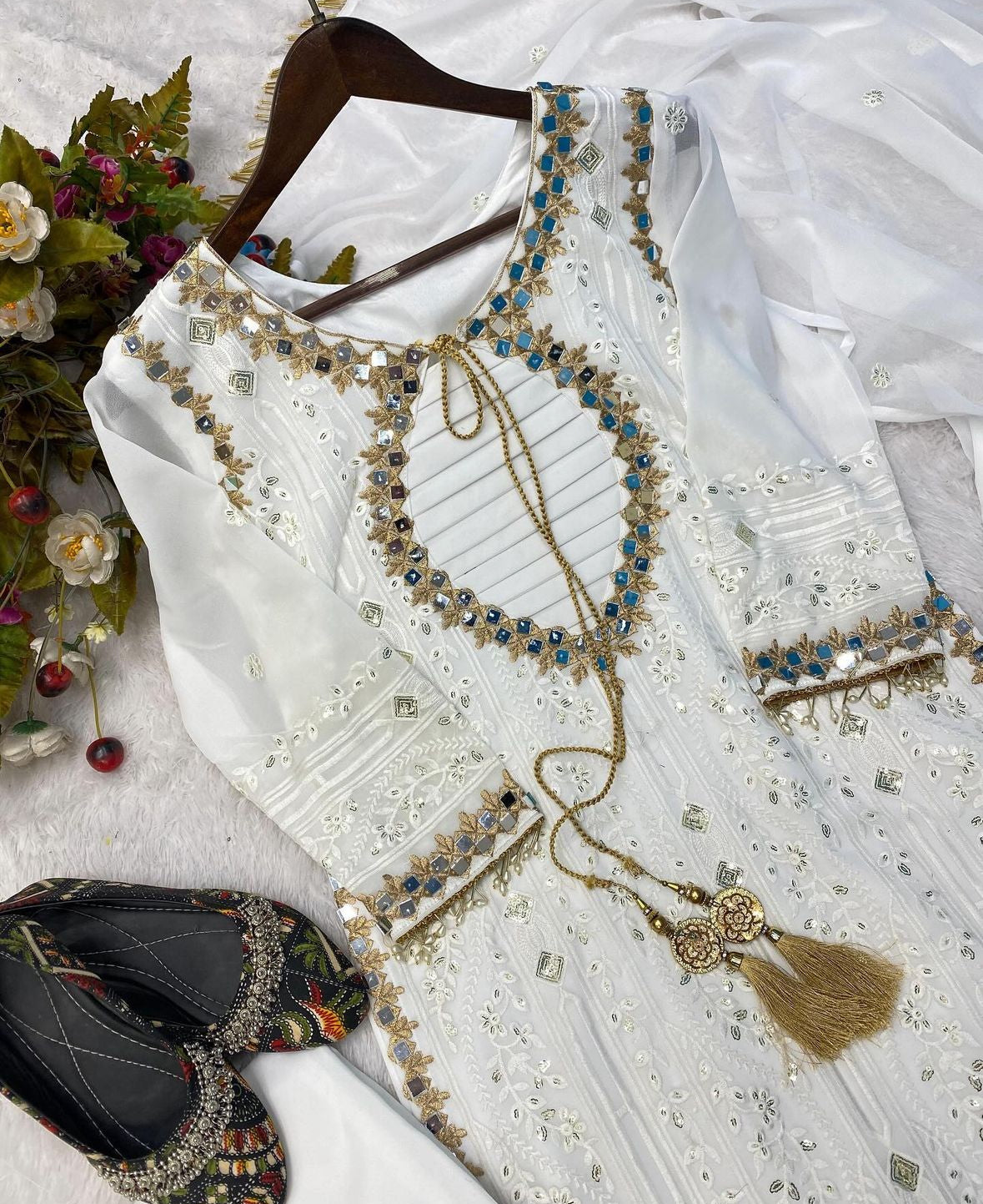 Mirror work suit