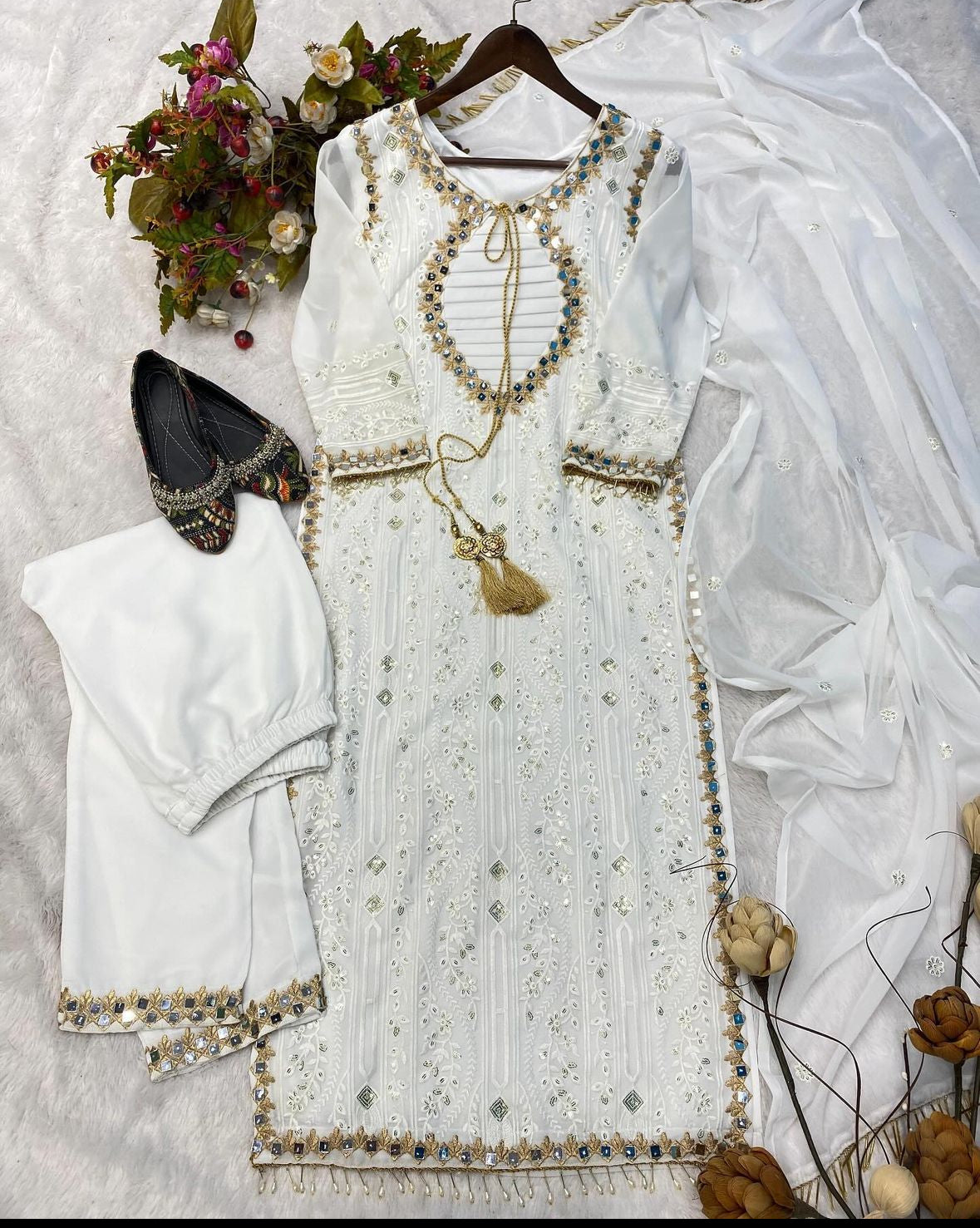 Mirror work suit