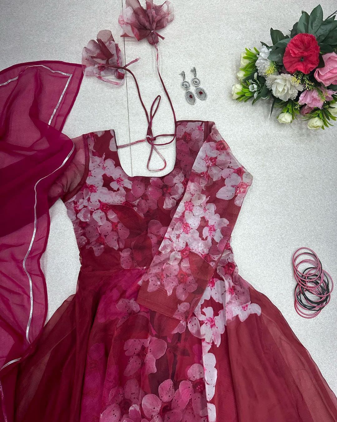 Floral Anarkali