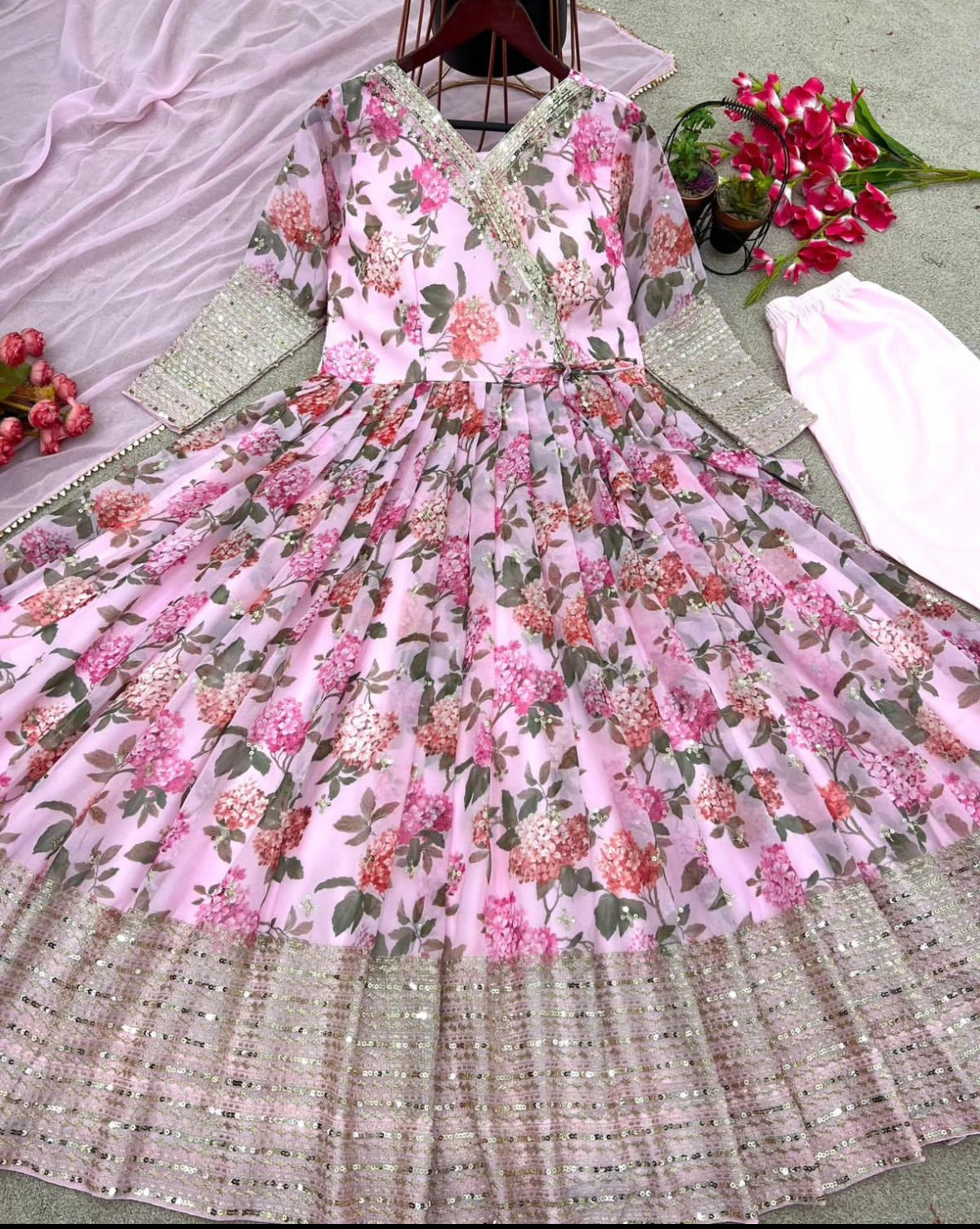Floral Anarkali