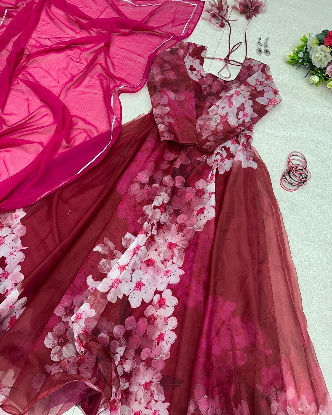 Floral Anarkali