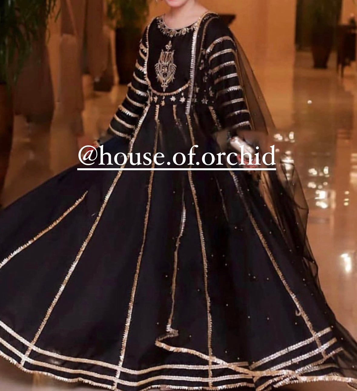Raw silk Anarkali