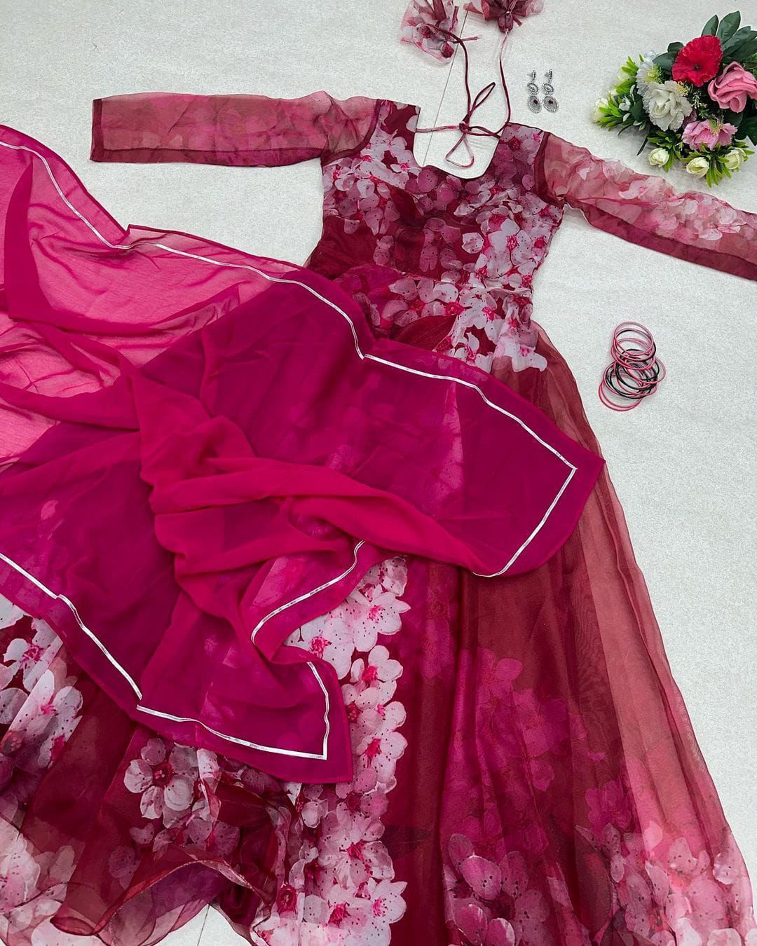Floral Anarkali