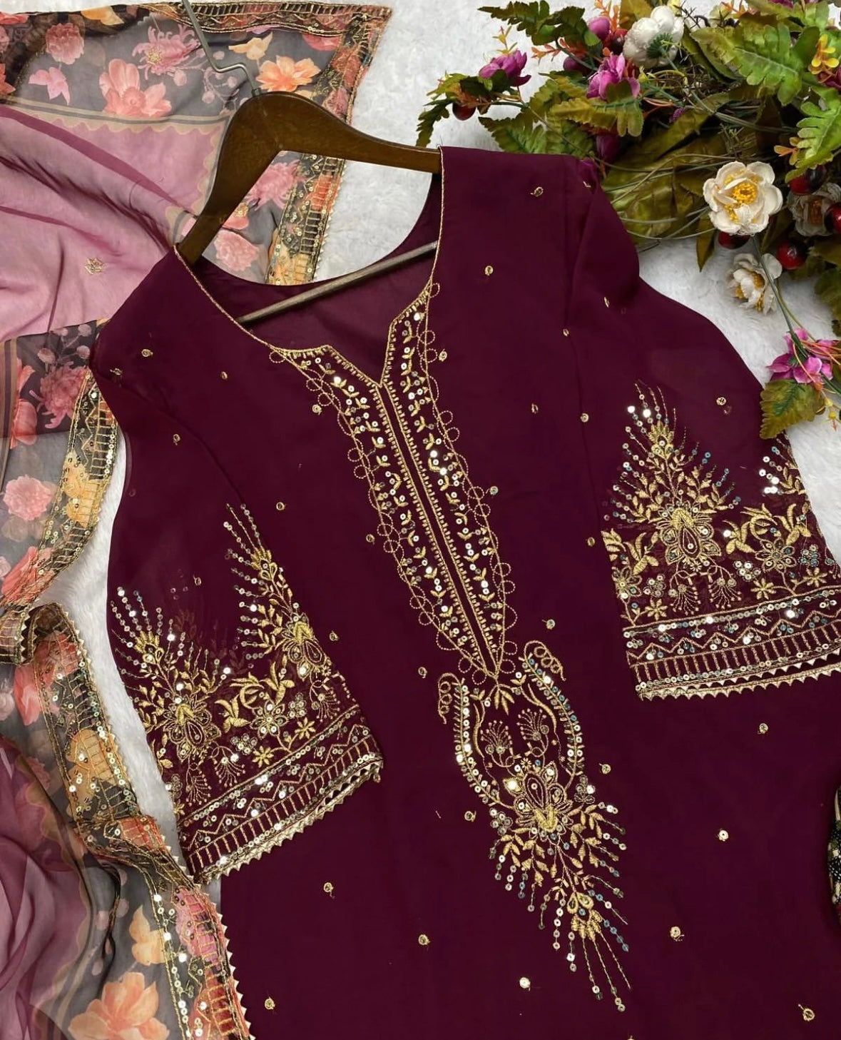 Floral suit