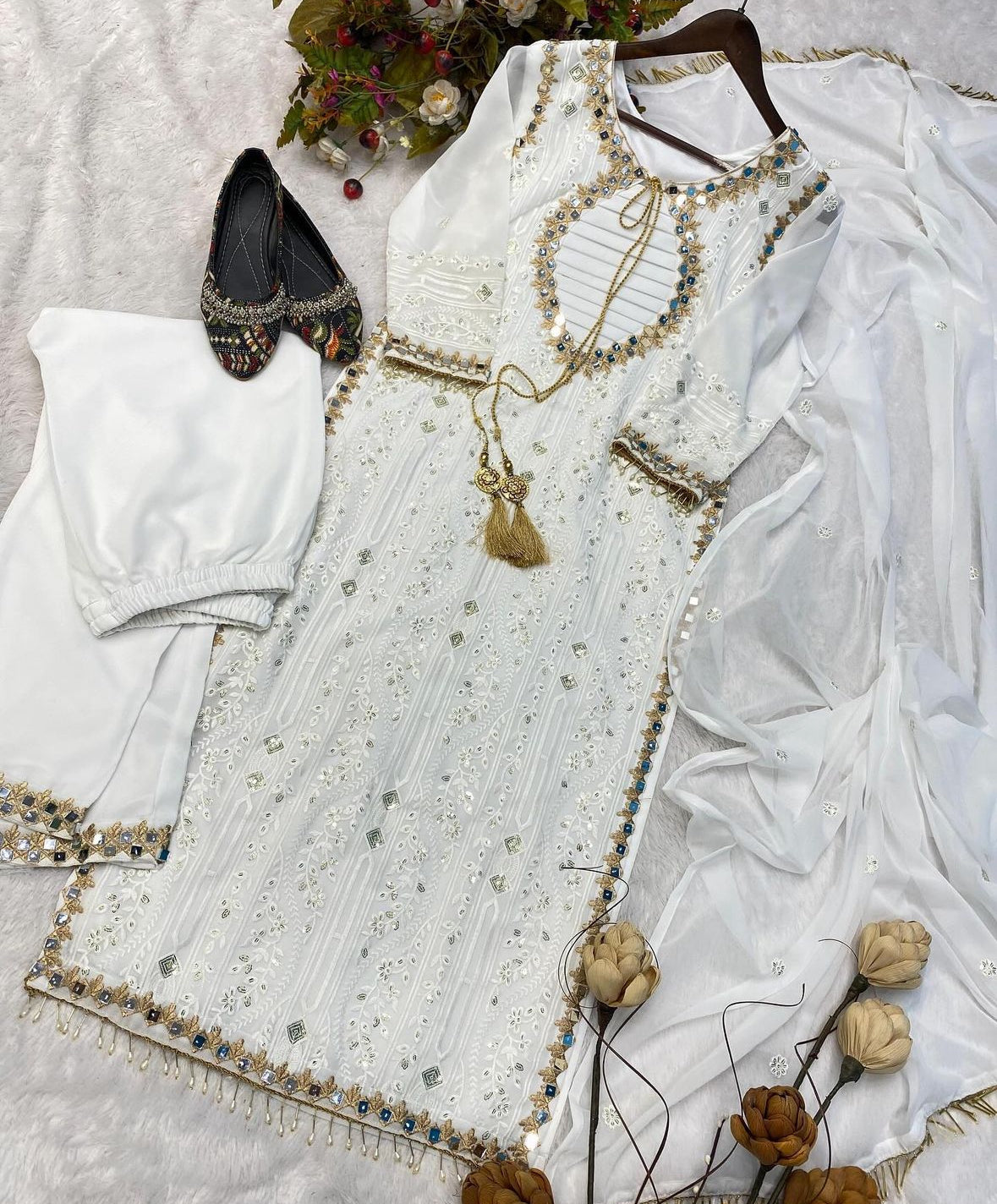 Mirror work suit