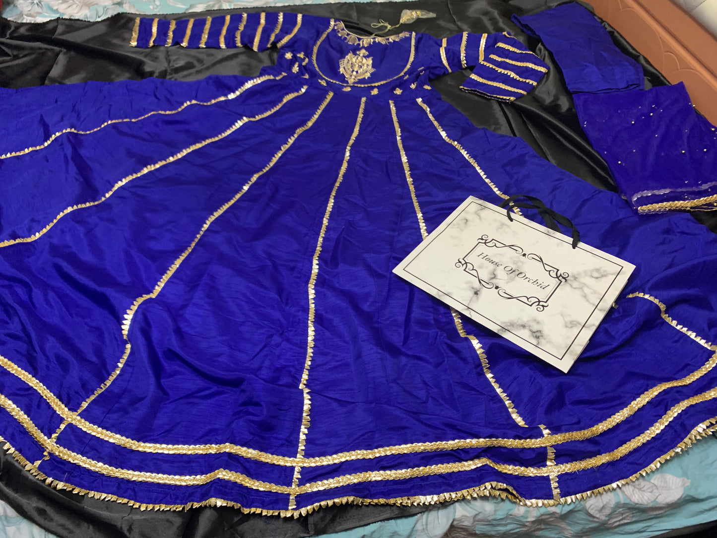 Raw silk Anarkali