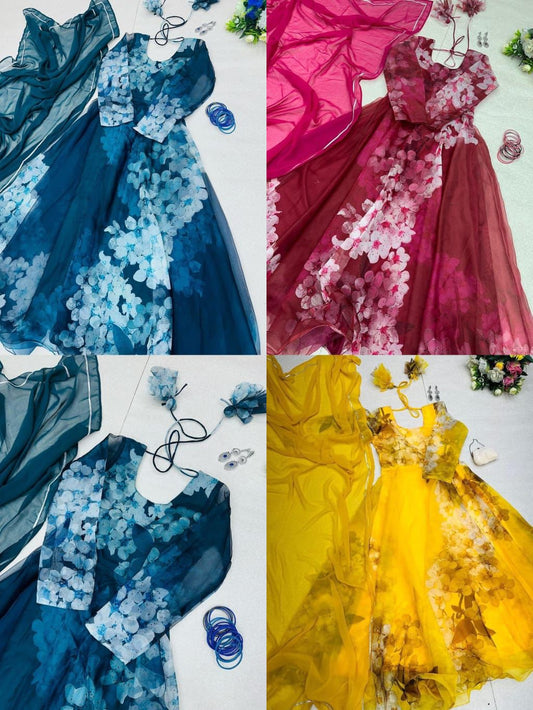 Floral Anarkali