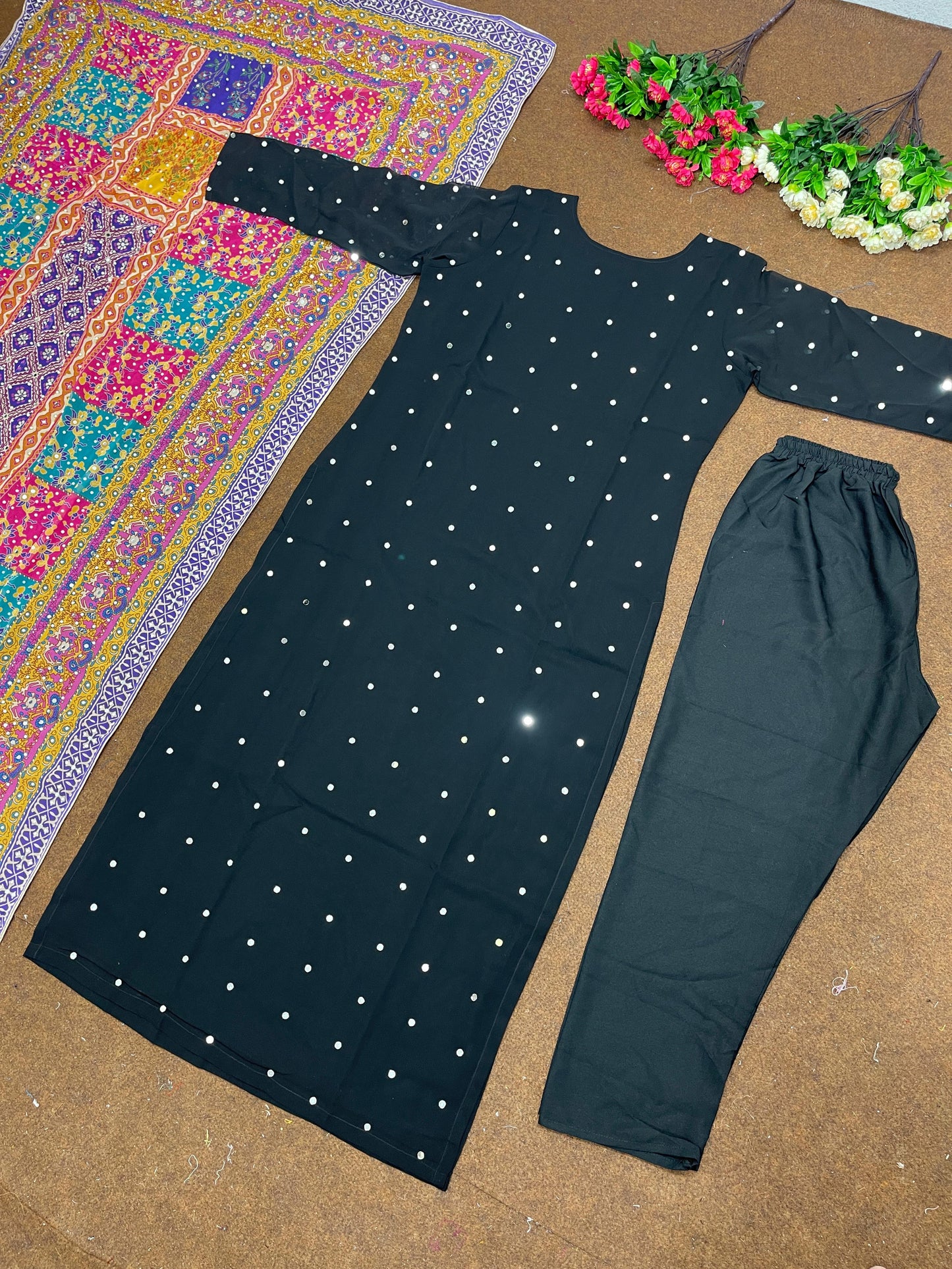 Mirror work suit