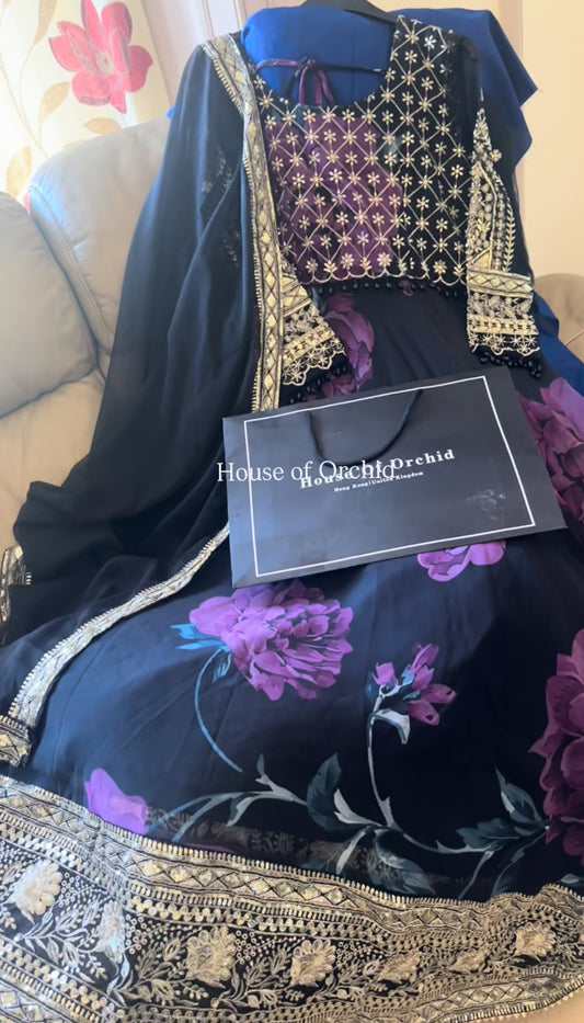 Floral Anarkali (sample sale)