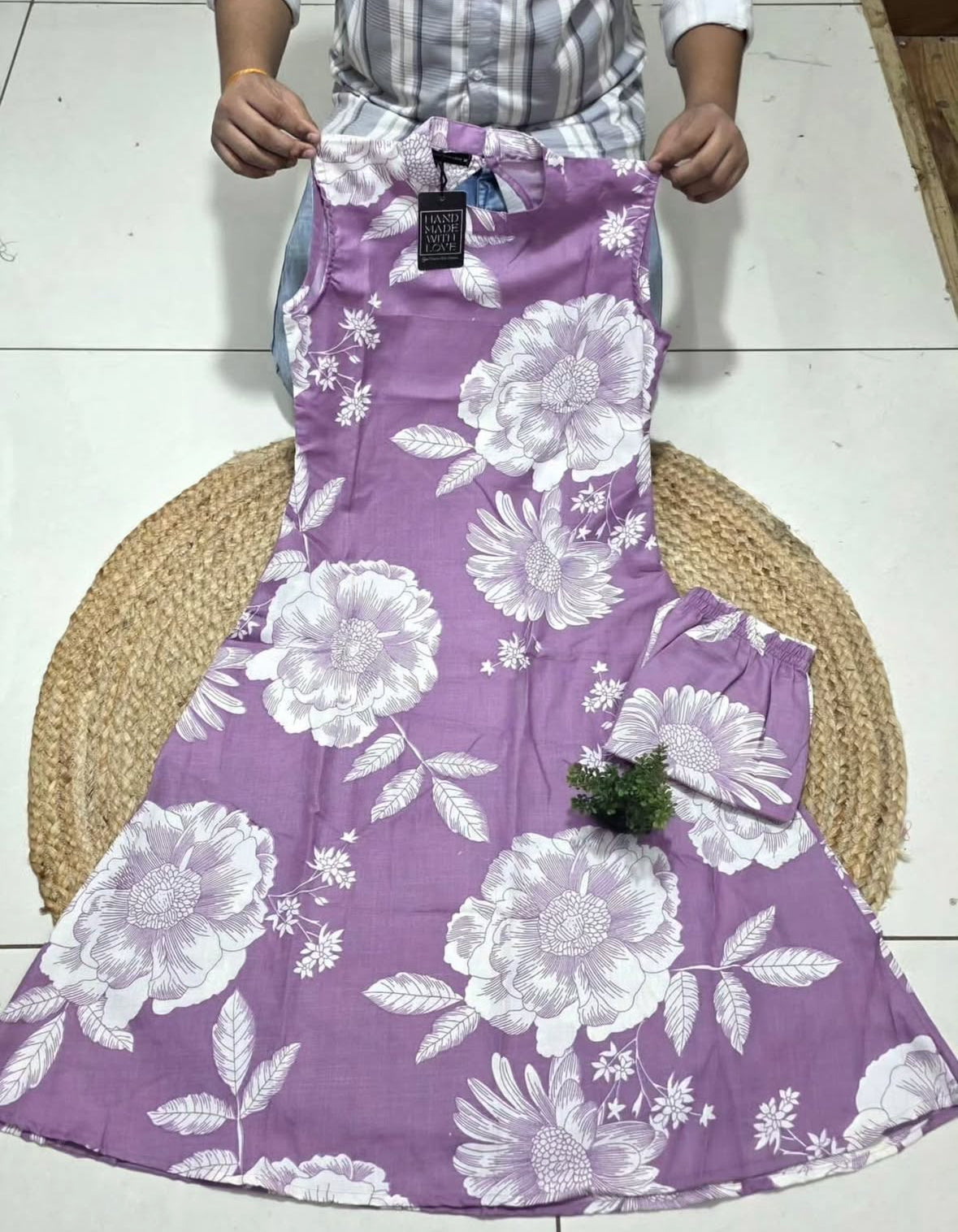Floral kurti suit