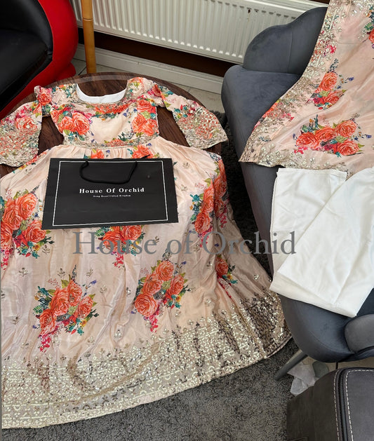 Floral Anarkali