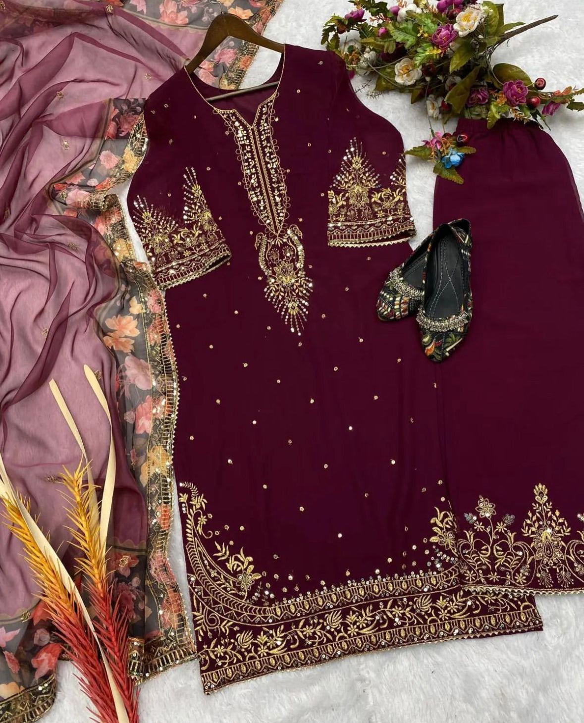 Floral suit